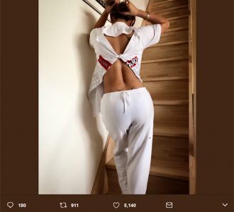 浜崎あゆみ、鍛え上げられた背筋が「バキバキ」「美しい」と話題