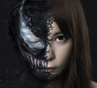 中川翔子が特殊メイクでヴェノムに「舌で猫たちを高速でペロペロ舐めたいです」