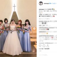 でんぱ組.incの夢眠ねむ、５人体制時代の記念ショットが反響　跡部みぅの結婚式で集結