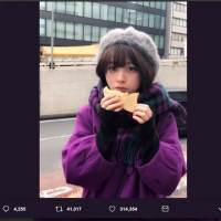 橋本環奈、話題の“たい焼き食べただけ”画像　一日足らずで「いいね」30万