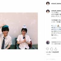 岩田剛典＆高畑充希「まさか制服で再会するとは」制服姿で２ショット