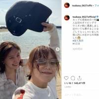 「姉妹みたい」大政絢と本田翼、屋久島へプライベート旅　ダイビング写真も