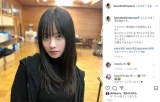橋本環奈、黒髪ロング＆黒コーデ反響「こういう感じも良い」