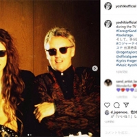 YOSHIKI、25年前の姿「変わらない！」ロジャー・テイラーとの懐かしい写真