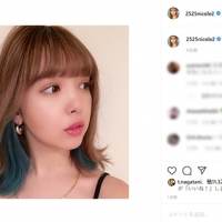 藤田ニコル、イメチェン「気付いたら青くなってたんだ。」