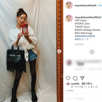 河北麻友子、カジュアルな着こなしに「かっこいい」「スタイルがいい」