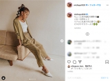みちょぱ「リアルに私服」大人のメリハリコーデに「かっこいい」