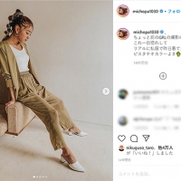 みちょぱ「リアルに私服」大人のメリハリコーデに「かっこいい」
