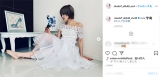 岡田奈々、久々のインスタでドレス姿「美しい」「シンデレラの休息みたい」