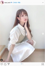 イコラブ大谷映美里、シャツワンピ　大人っぽさと可愛らしさ融合