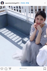 道重さゆみ、爽やかなマリンコーデで「親しみ」感