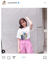 トリンドル玲奈「ちょっといかつい私」ピンクパンツコーデの私服「可愛い」