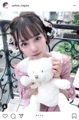 イコラブ齊藤なぎさ、ロリータ風コーデで新ヘアカラー披露