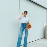 河北麻友子、“脚長”ジーンズ姿に反響「脚、ながっ！」