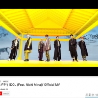 BTS「IDOL」と「Black Swan」MVがそれぞれ１億再生突破