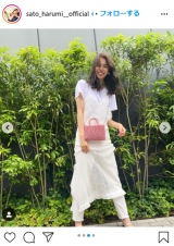 E-girls佐藤晴美「久しぶりに私服」あみあみワンピースで爽やかに夏らしく