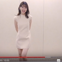 柏木由紀、“超ミニ”のワンピース姿