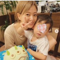 伊藤千晃、３歳息子と笑顔ショット反響