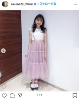 香音、白とピンクの王道ガーリーコーデ「可愛い」