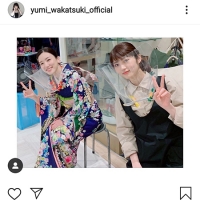 若月佑美、永野芽郁と２ショット