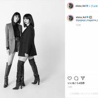 池田エライザ＆三吉彩花、ニーハイブーツで美脚