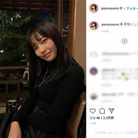 島崎遥香、黒コーデの組み合わせ