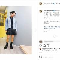 のん、リメイクコーデが「かっこいい」