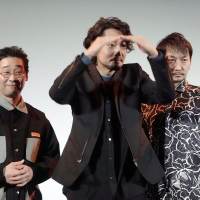 映画『ある用務員』舞台あいさつ