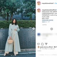河北麻友子、春の装いの私服