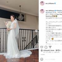 石川恋のウェディングドレス姿が「綺麗すぎる！」