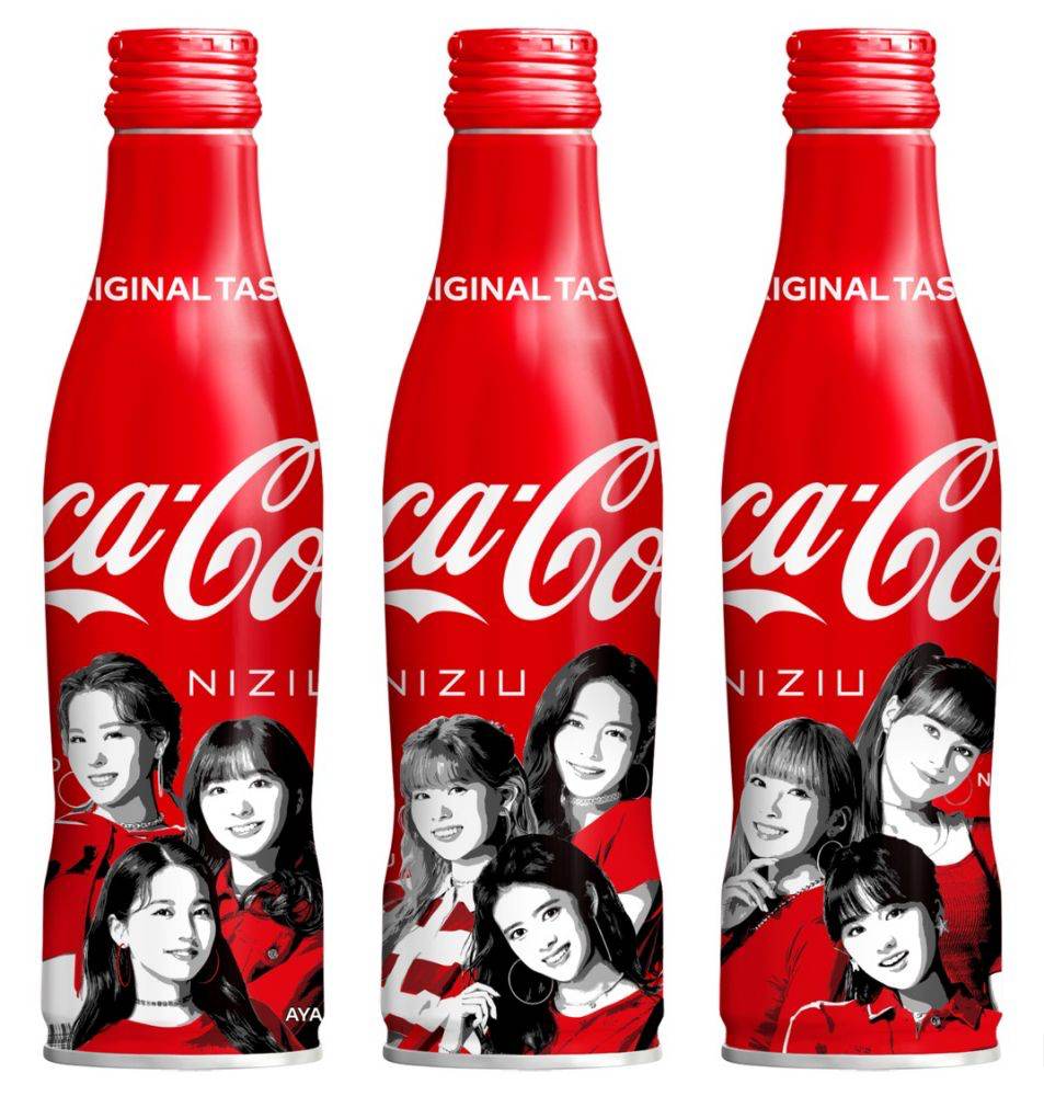 NiziU「コカ･コーラ」オリジナルデザインボトルが登場
