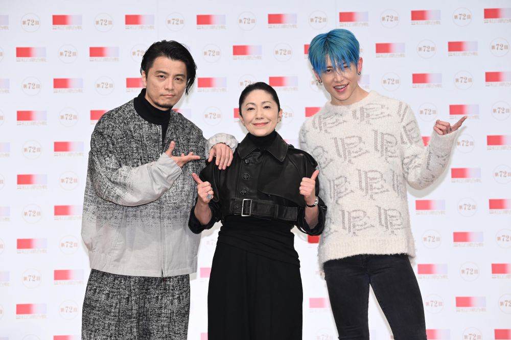 石川さゆり、今年の漢字は「考」　KREVAは「狛犬１号のつもりで頑張りたい」：紅白リハ