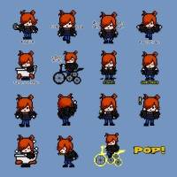 米津玄師、動くLINEスタンプとして「POP SONG」8bitキャラが登場