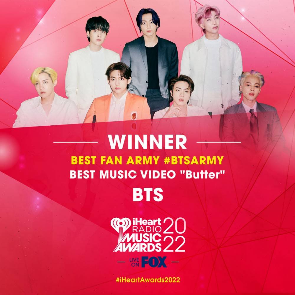 BTS、米「iHeartRadio Music Awards」で２冠「ARMYが一緒にいることは大きな意味がある」