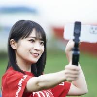 秋元真夏「新スーパードライ号」出発セレモニー