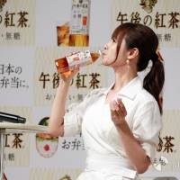 深田恭子、中条あやみ「キリン 午後の紅茶 おいしい無糖」キックオフイベント