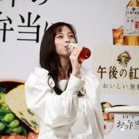 深田恭子、中条あやみ「キリン 午後の紅茶 おいしい無糖」キックオフイベント