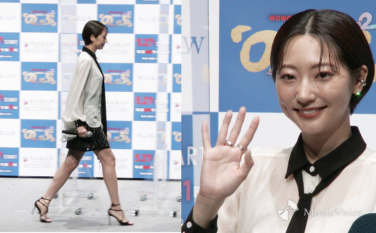 武田玲奈、超ミニスカ美脚　現場で出されたスイーツは全てペロリ