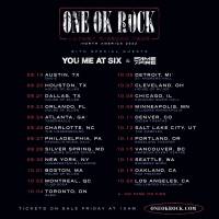 ONE OK ROCK、2022年秋に北米ツアー開催決定