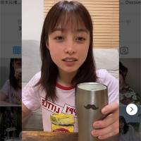 橋本環奈、お風呂上りのすっぴんが「可愛すぎる」と反響　生配信でビールも