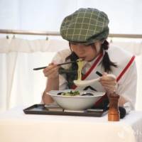 星乃夢奈「リンガーハット１日店長」就任式