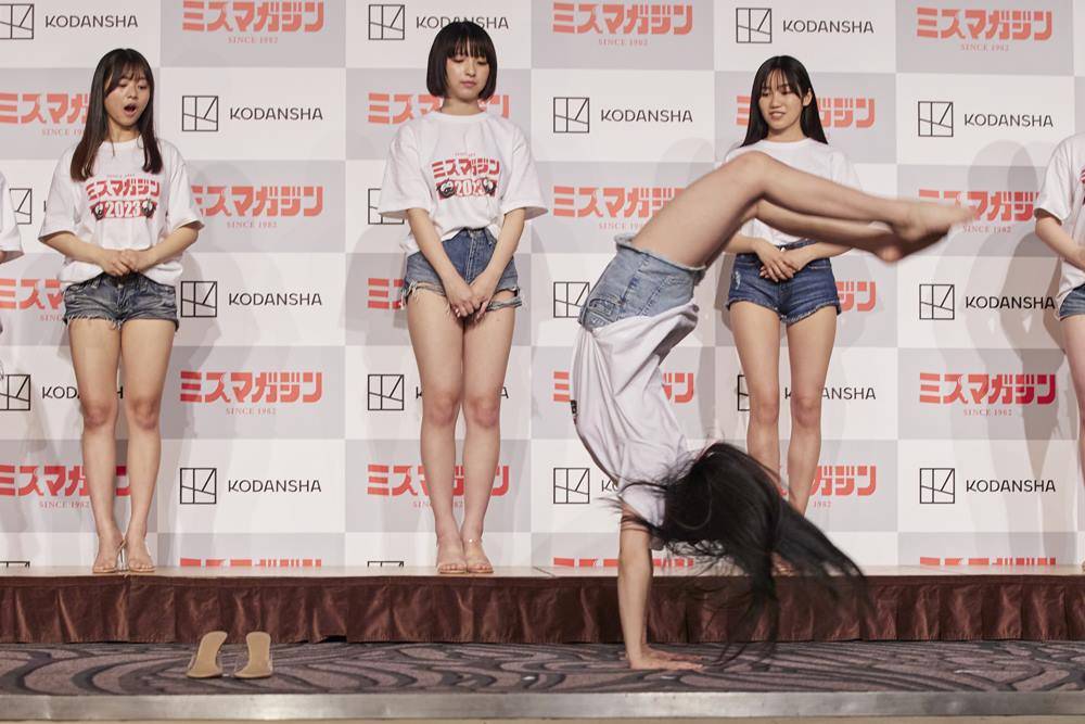 吉井しえる、群馬出身17歳　特技のバク転を披露　憧れは波瑠