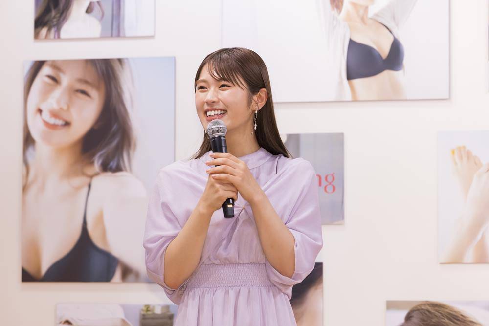 NMB48渋谷凪咲、ヘルシーな下着姿を披露「素の私。緊張でほてった」