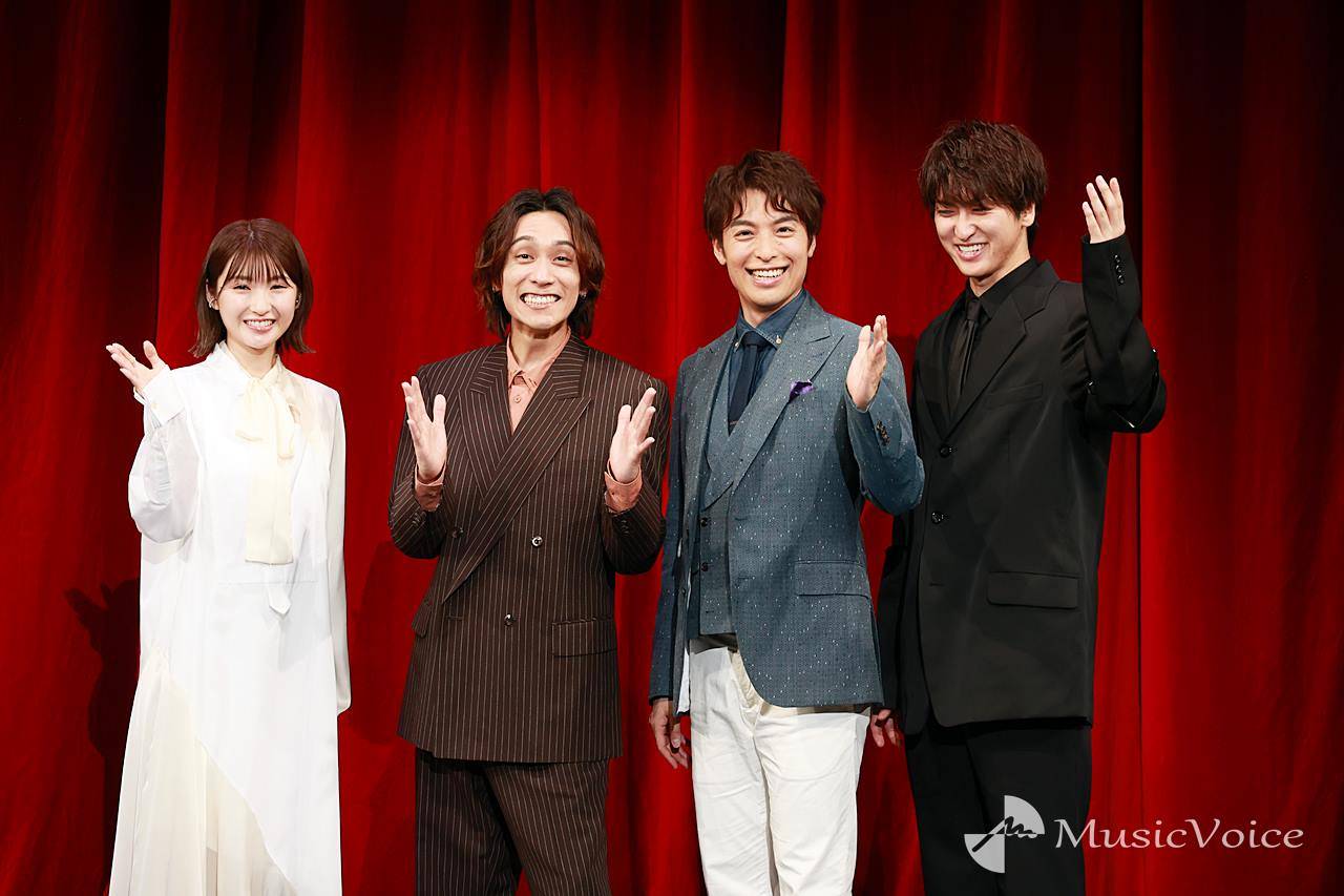 海宝直人×平間壮一×相葉裕樹×井上小百合、生歌唱で美声を響かせる