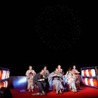 山崎怜奈、浴衣姿で地元花火大会