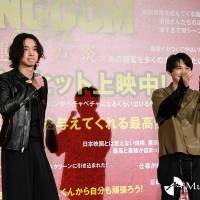 山﨑賢人と吉沢亮『キングダム 運命の炎』天下無双の大ヒット御礼舞台挨拶