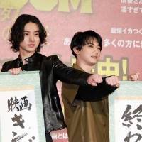 山﨑賢人と吉沢亮『キングダム 運命の炎』天下無双の大ヒット御礼舞台挨拶