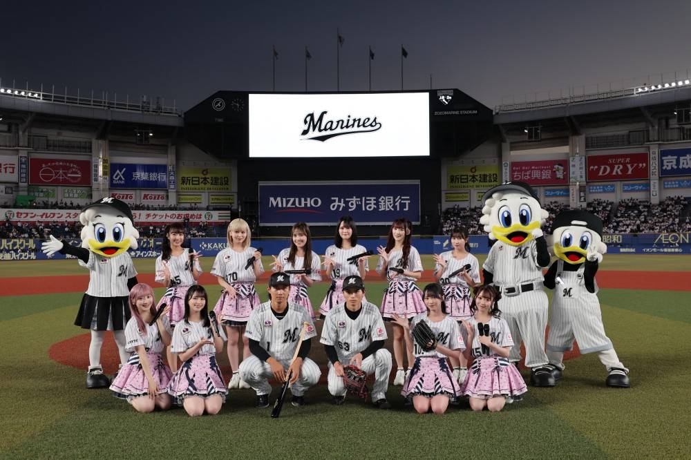 =LOVE、マリーンズ戦でライブパフォーマンス＆野口衣織が始球式に初登場