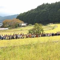 橘ケンチ「収穫祭」にサプライズで登場「里山の重要性を再確認」