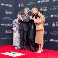YOSHIKI、米チャイニーズ・シアター手形・足形完成披露セレモニー